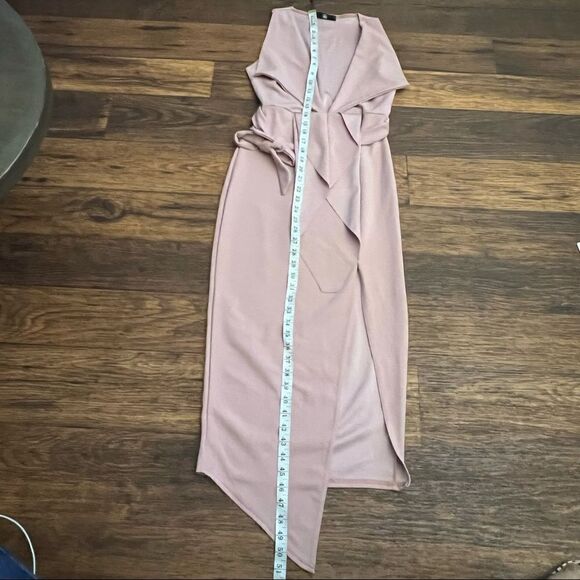 Missguided plunge tailored wraptie dress - Picture 8 of 9